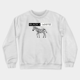 zebra cool funny Crewneck Sweatshirt